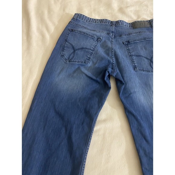Calvin Klein Relaxed Straight Men’s Blue Denim Jeans Size 36W 30L - Picture 12 of 16